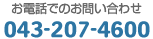 äǤΤ䤤碌 043-207-4600